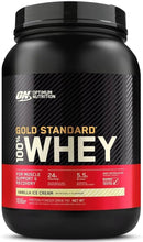 Whey Protein Gold Standard 100% Optimum Nutrition Baunilha 907g Suplemento Alimentar em Pó